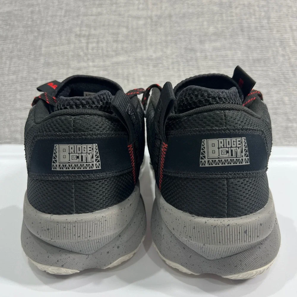 Adidas Dame 8 Bridge City Basketball Sneakers Shoes Mens 10.5 Grey‎ Red Athletic
